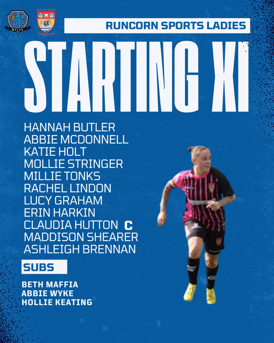 ⚽️TEAM NEWS⚽️

Your starting lineup for todays league game against Macclesfield Town Ladies!

#upthesports 

💙⚽️