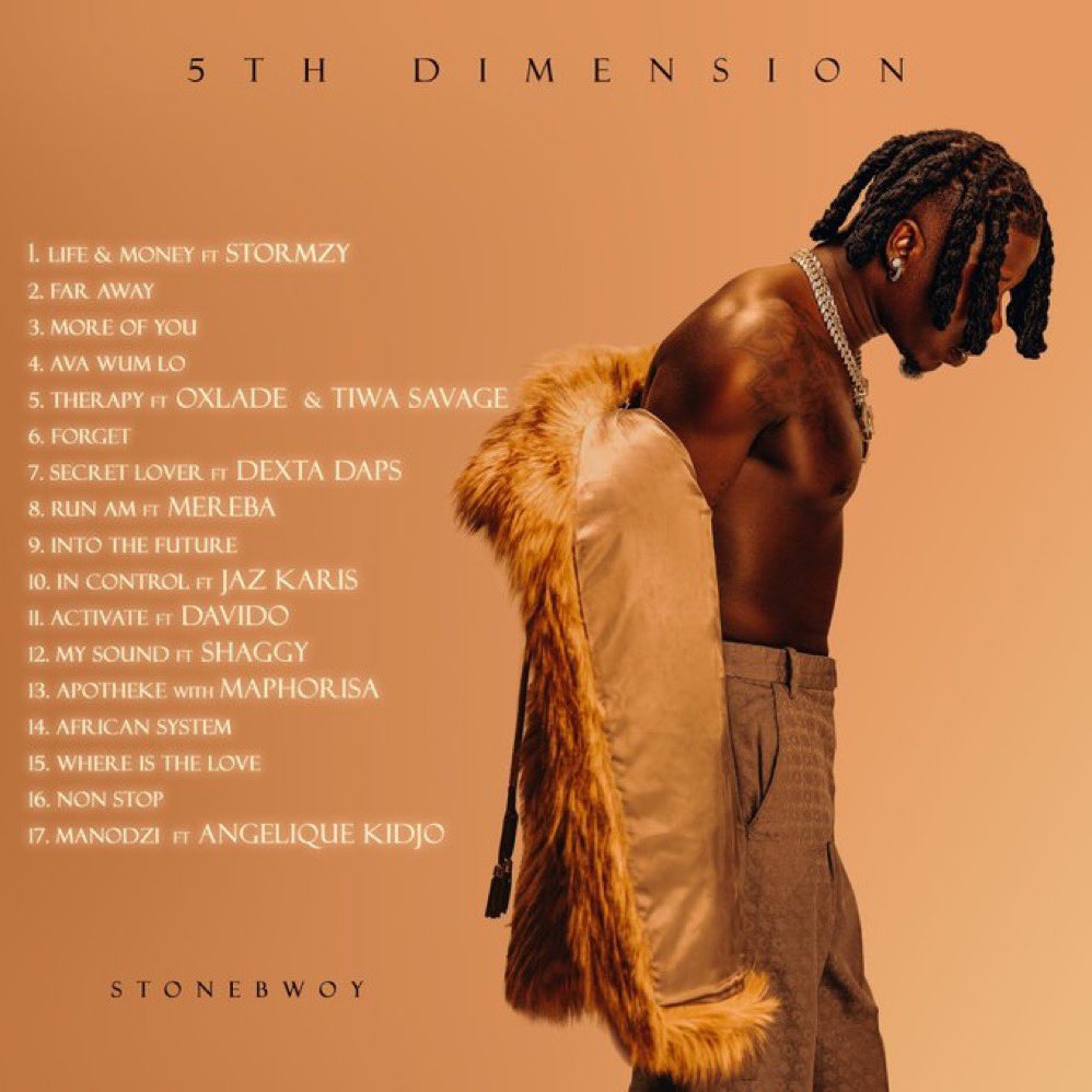 World-Class AfroDancehall 𝟓𝐭𝐡 𝐃𝐢𝐦𝐞𝐧𝐬𝐢𝐨𝐧 𝐀𝐥𝐛𝐮𝐦 From @stonebwoy Is A Year Old Today Since Release.🔥 Which Song Has Been Your Favourite❓ Give it a stream: stonebwoy.lnk.to/5Dimension