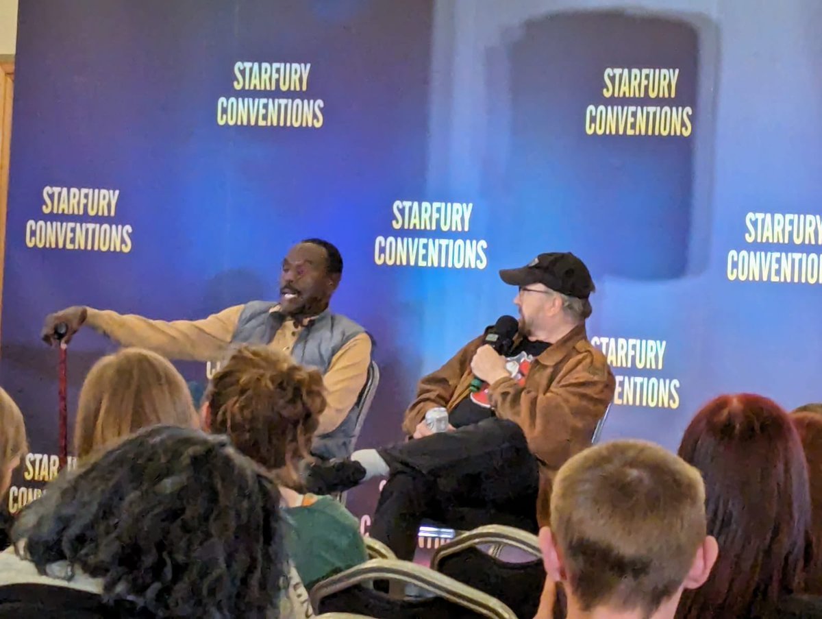 #StevenWilliams #JimBeaver having a blast at the #MeetandGreet at @starfuryevents #Crossroads8 #Supernatural #Rufus #England #Birmingham #MobileMonicker #BobbySinger #SPN #Hunter #SupernaturalFamily #SupernaturalFun #Convention #Autographs #BlueBrothers #FanArt #Artwork