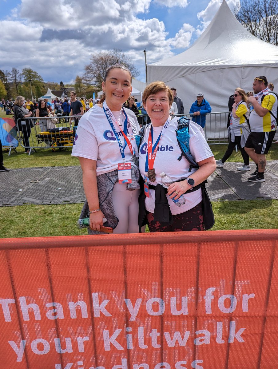 Our second Big Strollers are over the finish line. Well done @EmilyEnable and her mum Caroline! What an effort for @Enable_Tweets and big smiles at the end. You can support Emily here - justgiving.com/page/emily-cha…