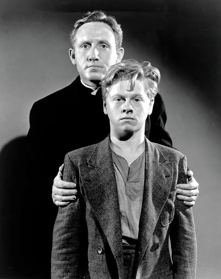 Mickey Rooney and Spencer Tracy in Boys Town, 1938