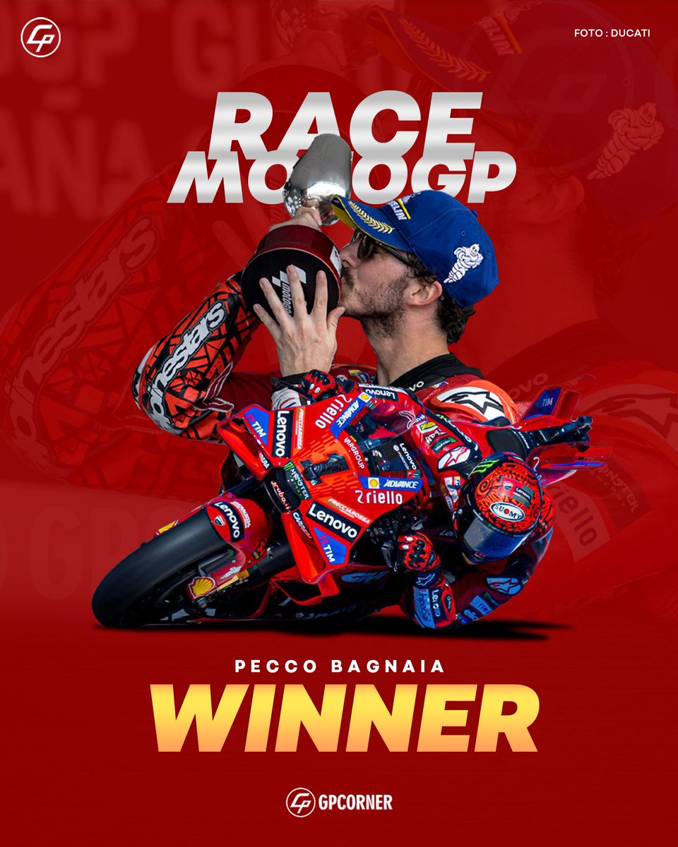 PECCO BAGNAIA🔥🔥🔥

Pecco berhasil memenangkan pertarungan dengan Marc Marquez. Balapan yang luar biasa bro👏

Degdegan woy🤣

#MotoGP #SpanisGP