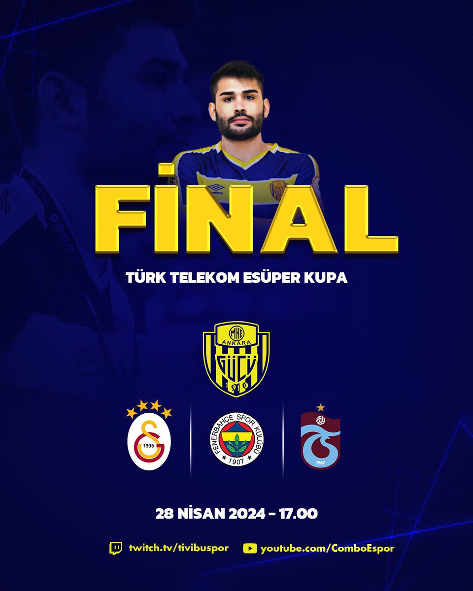 🏆Türk Telekom eSüper Kupa'da final günü! Ülkemizi eŞampiyonlar Ligi'nde temsil edecek ismin belirleneceği finalde oyucumuz Türkcan 'TÜRKO' Ulutaş'a başarılar dileriz. #AnkaragücüEspor