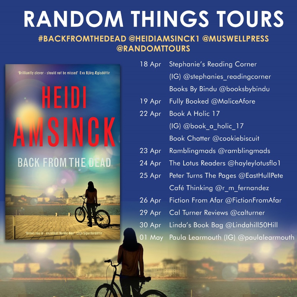 I'm delighted that it's finally my turn on the @HeidiAmsinck1 #BackFromTheDead #blogtour and I can finally share my #bookblogger #review wp.me/p5IN3z-kw9 @MuswellPress @RandomTTours