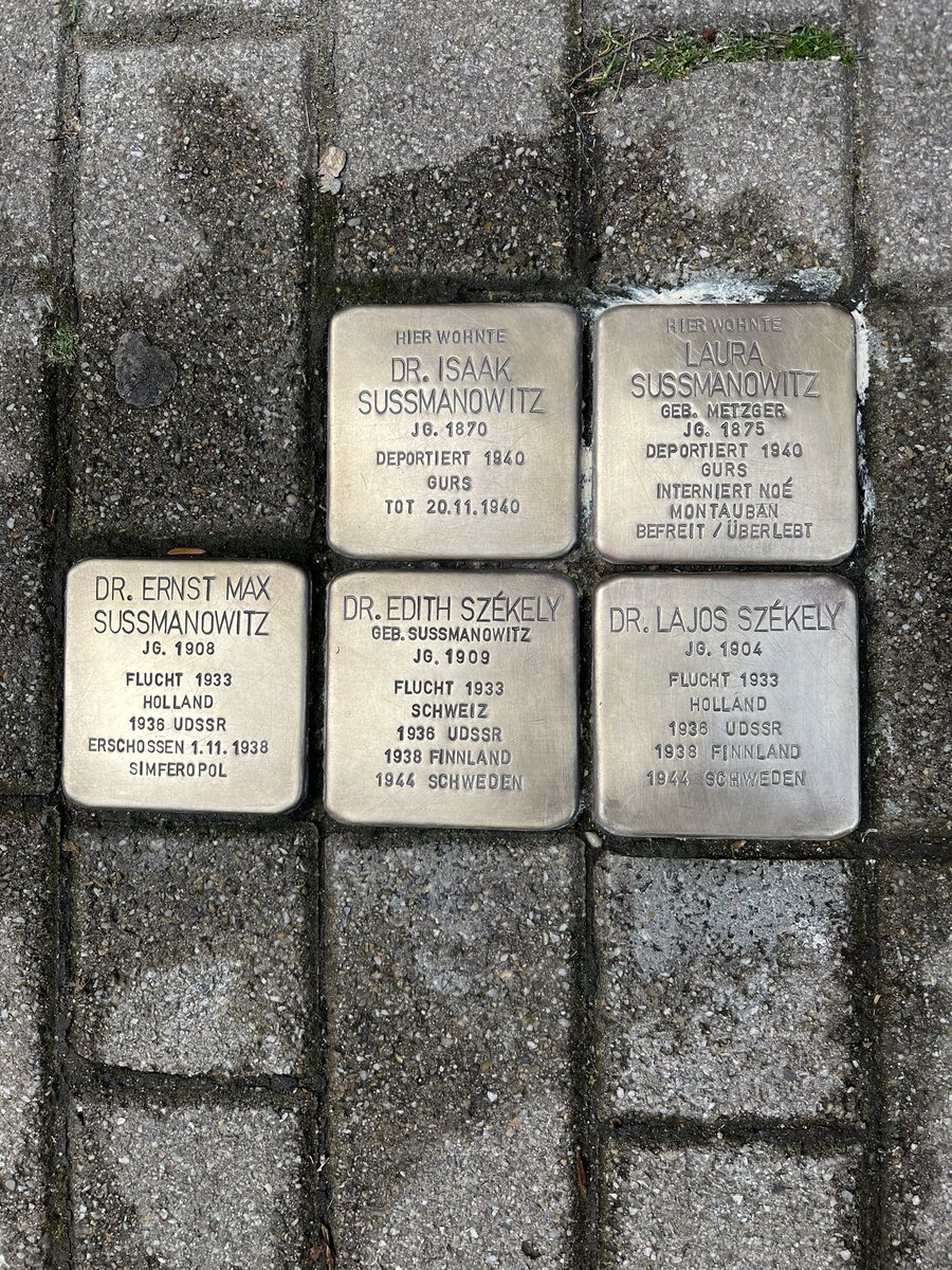 You see a Strolperstein, you leave it like this. @_Stolpersteine_