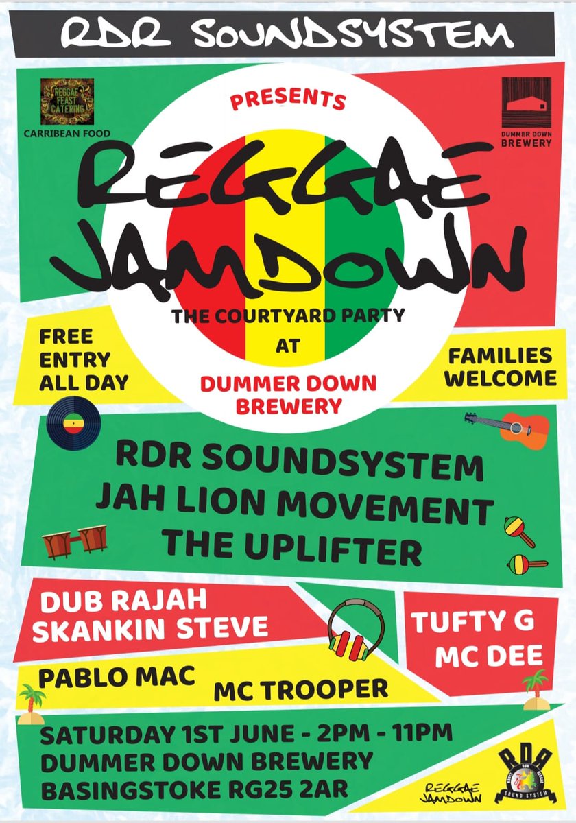 Muzikal Date for you. #Reggae #Reggaefestival #Dj #MC #Bassingstoke #Hampshire #Whatson #Dayout #family #familytime #Reggaeday #Soundsystem #DayofReggae #Freeentry #Familieswelcome #Givethanks #Steppers