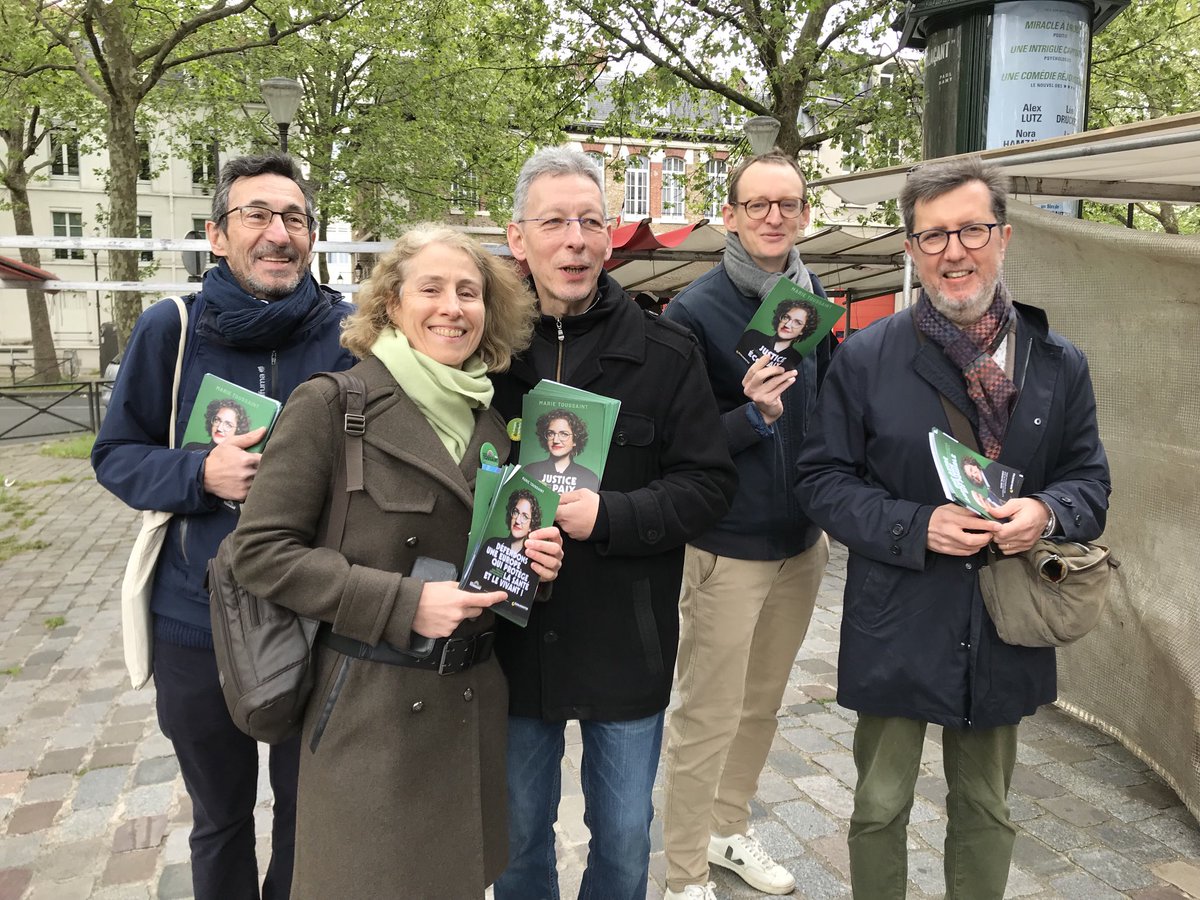 Mobilisation ⁦@EELVParis12⁩ ce matin à #Bercy #Paris12 pour la campagne ⁦@marietouss1⁩ dialogue et échanges autour de la liste écologiste pour les élections européennes ⁦@NicolasRouveau⁩ ⁦⁦@EELV_Paris⁩