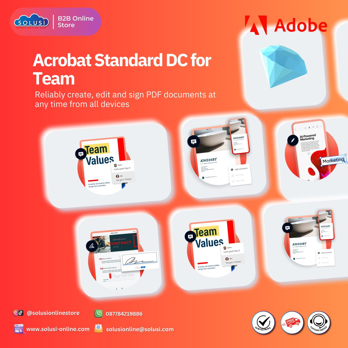 Level up your team's document game with Acrobat Standard DC! Seamlessly create, edit, and sign PDFs across all devices. 💼✍️

Shop Now: solusi-online.com/product/acroba…

#AcrobatStandard #WorkFlow #PDFMagic #ShopNow #SolusiOnlineStore #B2BOnlineStore