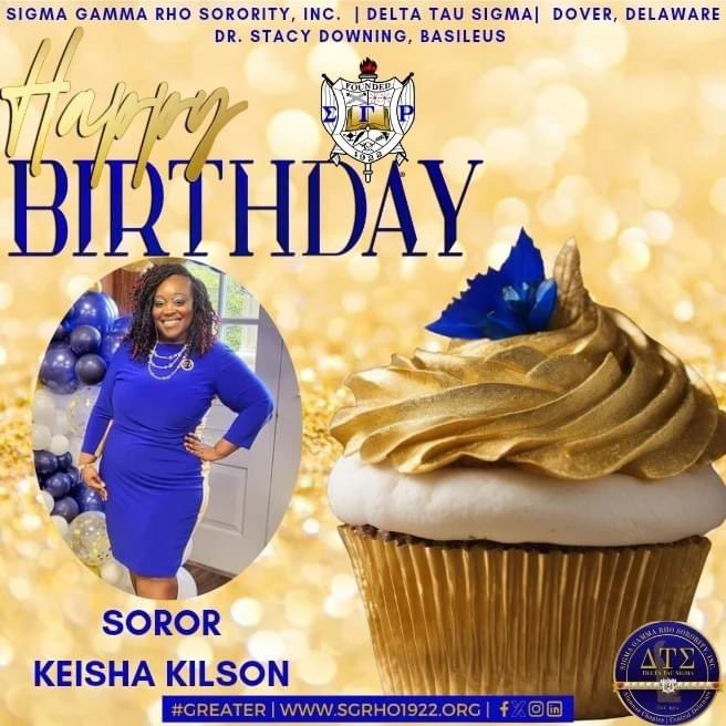 The #DTSPoodles would like to wish our chapter Grammateus Keisha Kilson a very happy birthday! Enjoy your special day!💙💛🐩 #dtspoodles #happybirthday #1922 #SigmaGammaRho #GreaterWomenGreaterWorld