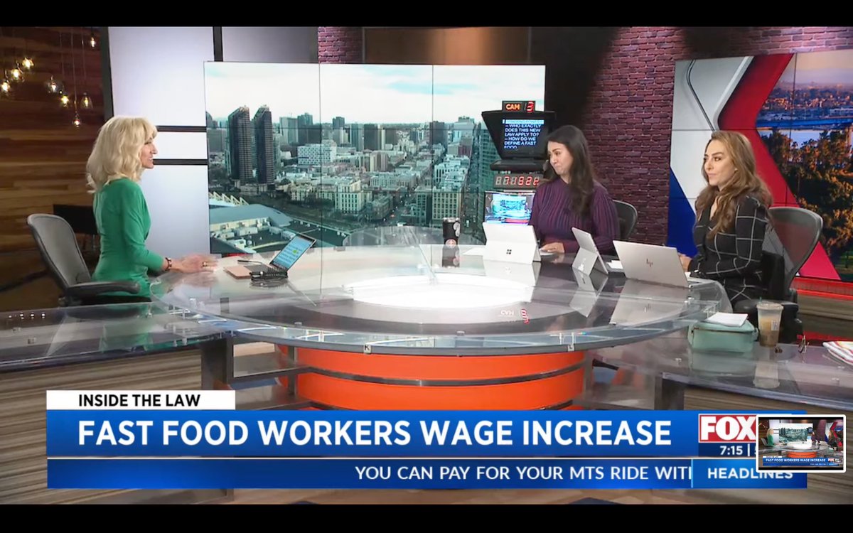 California's April 1 #fastfood wage increase was no joke. But who is paying the price? We discuss @fox5sandiego @shallyzomorodi @KrisFox5SD