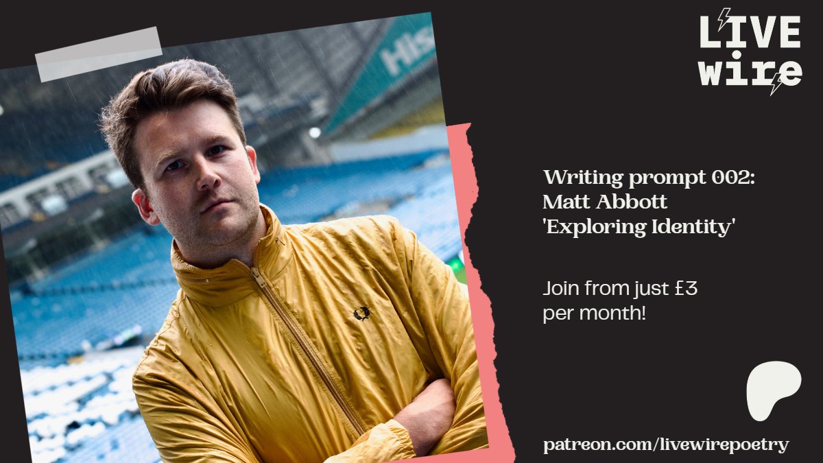 Our second exclusive Patreon writing prompt comes from @mattabbottpoet, and is based around 'Exploring Identity' ✍️ patreon.com/posts/writing-…