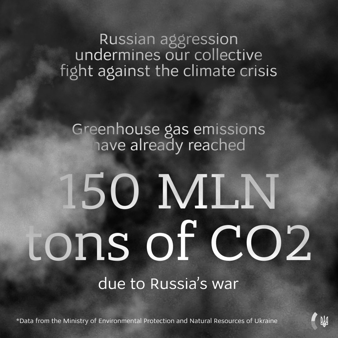 🇷🇺’s war undermines our collective efforts to combat the climate crisis and global warming. But we can stop Russia's terror once and for all. #StopEcocideUkraine