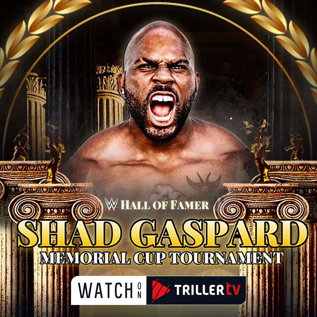 🙏❤️ Remember a real-life hero as the wrestling community honors Shad Gaspard with the #ShadGaspard Memorial Cup Tournament.

Dropping Tuesday night | 7pmET/4pmPT
Exclusive with #TrillerTVplus
▶️ tinyurl.com/ShadMemorial