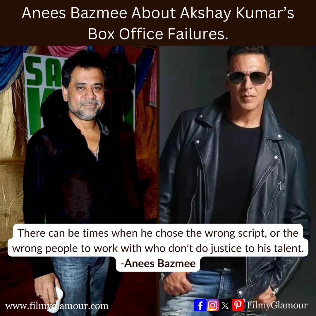 Director Anees Bazmee in a recent interview spoke about Akshay Kumar's movies not doing well at the Box Office.

#AkshayKumar #Bollywood #FilmNews #FilmyGlamour #AneesBazmee