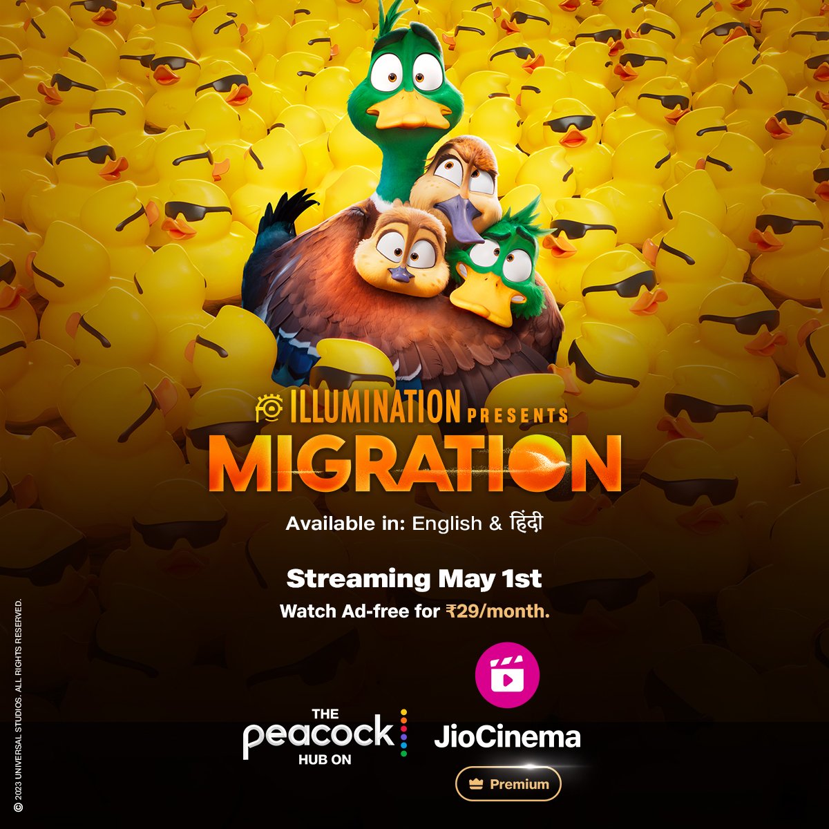 Odd ducks welcome. #Migration streaming on #JioCinema May 1st onwards. Available in #English & #Hindi.
