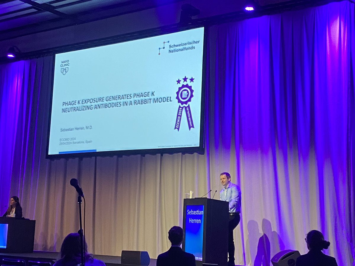 sdb_lab's tweet image. Sebastian Herren presenting his postdoctoral research at #ESCMIDGlobal @snsf_ch