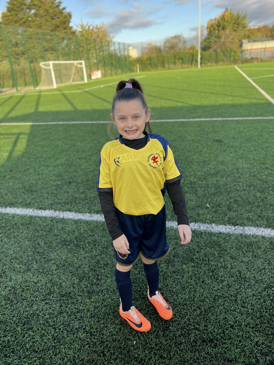Heart is bursting as our girl finishes her first season at @ThornhillAthFC U8’s with a total of 113 goals🤩 the team have been incredible and we cannot wait to see where they go next⚽️ #HerGameToo