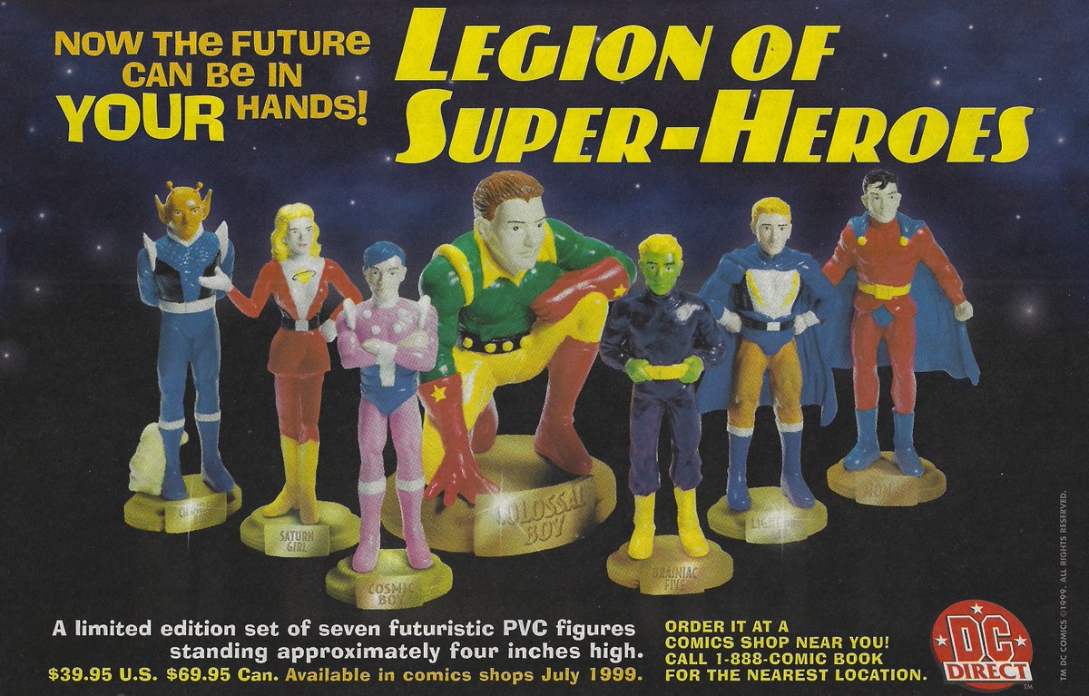 Any of you Legion fans out there manage to snag these figurines for your collection in 1999? #dccomics