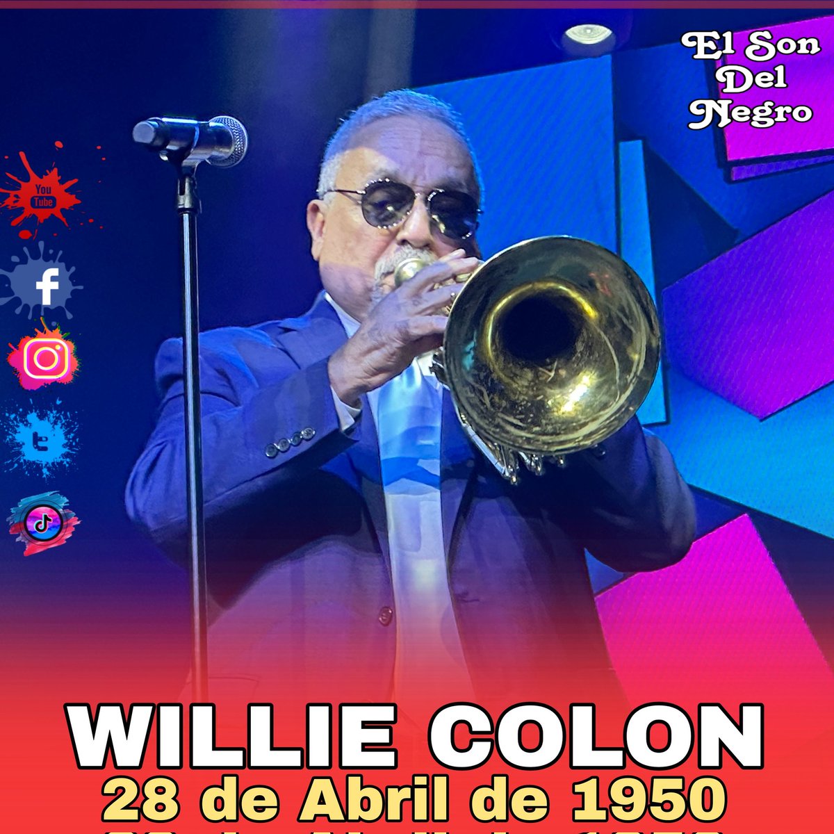 ELSONDELNEGRO2's tweet photo. WILLIE COLON
#ElSonDelNegro #SalsaBrava 
 Nació el 28 de abril de 1950 en El Bronx . Sus padres eran puertorriqueños, pero fue criado por su abuela y su tía, quienes desde pequeño lo nutrieron de música tradicional puertorriqueña y de los ritmos típicos del repertorio latino. https://t.co/vQxKpCAnp5