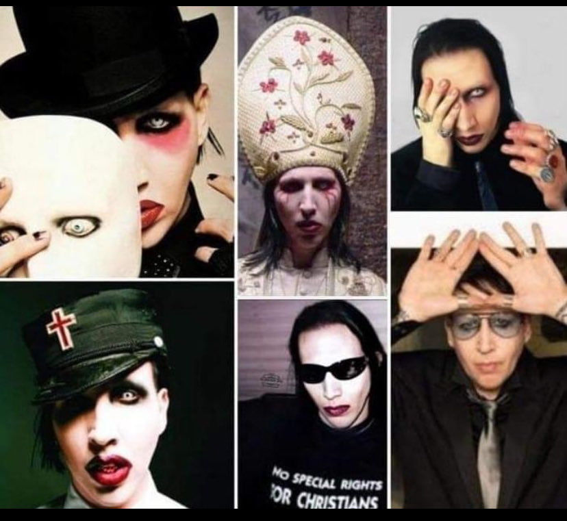 Manson - had over a dozen women accuse him of abuse and s3xual assault too! He belongs the the church of satans … good grief these people are not of the light
