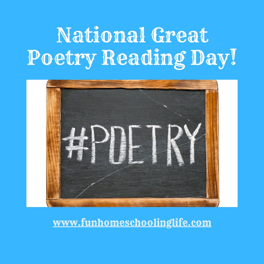 To end National Poetry Reading Month, the 28th of April is Great Poetry Reading Day. This day celebrates poetry and the poets who created them. Spend time today sharing your favorite poem by reading it to others. 

#greatpoetryreadingday, #poetryreadingday, #poetryreading