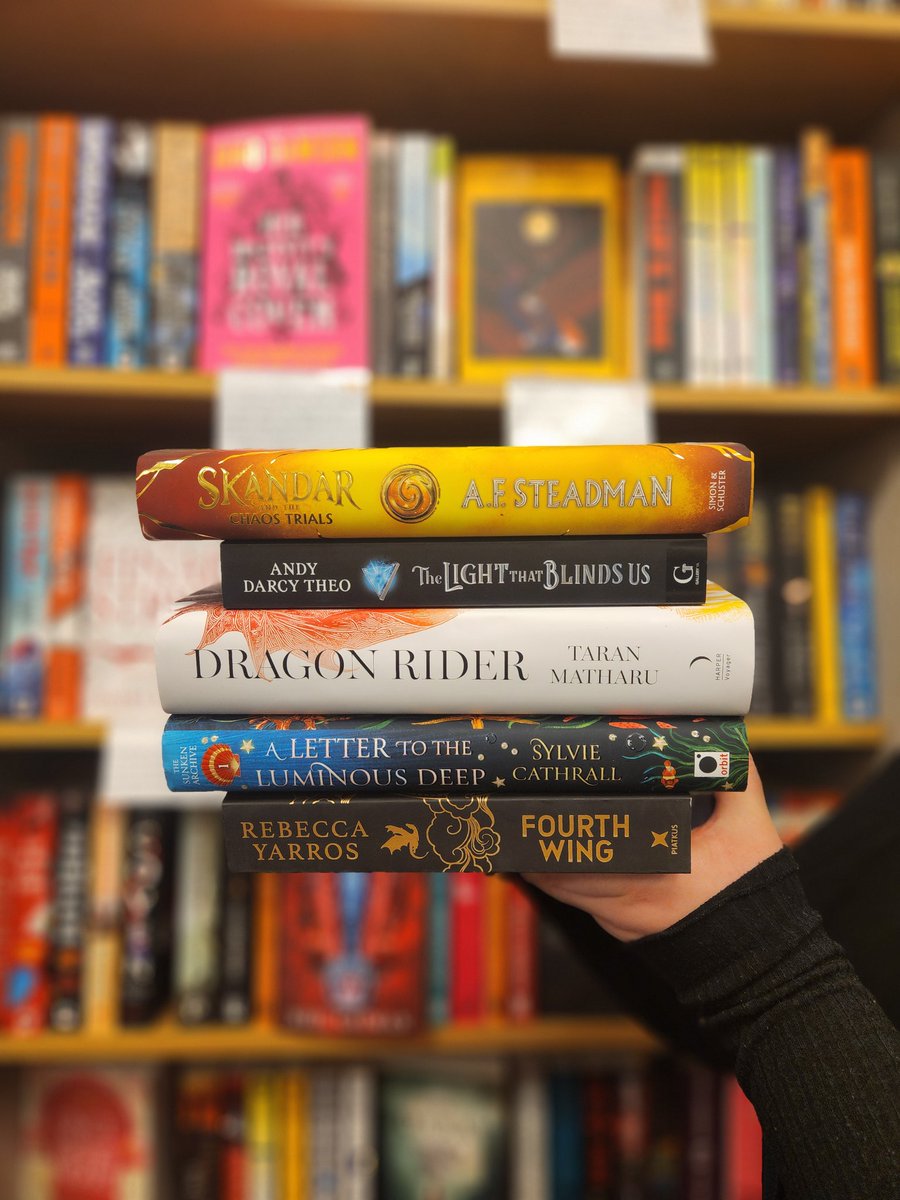 Our bestsellers this week! (Can you tell our customers LOVE fantasy?) @annabelwriter @AndyDarcyTheo @TaranMatharu1 @SylvieCathrall @RebeccaYarros