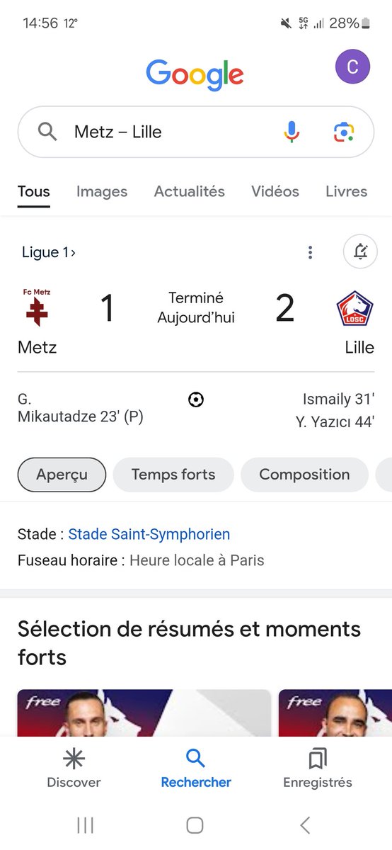 C'est pas donner à tout le monde de battre metz 😏❤️🤍
#FCMLOSC