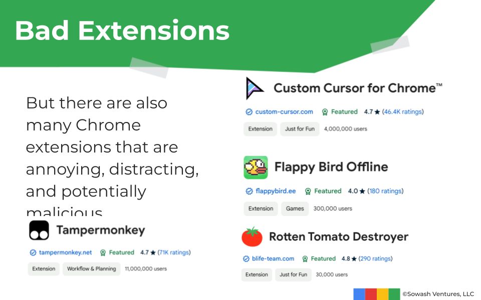 Chrome extensions can be good...or terrible! Ask your IT department to change the installation policy so that students can only install approved Chrome extensions. This video explains how to change your policy: youtu.be/1Z54nKcgz5M?si… #GoogleEDU #ChromebookEDU