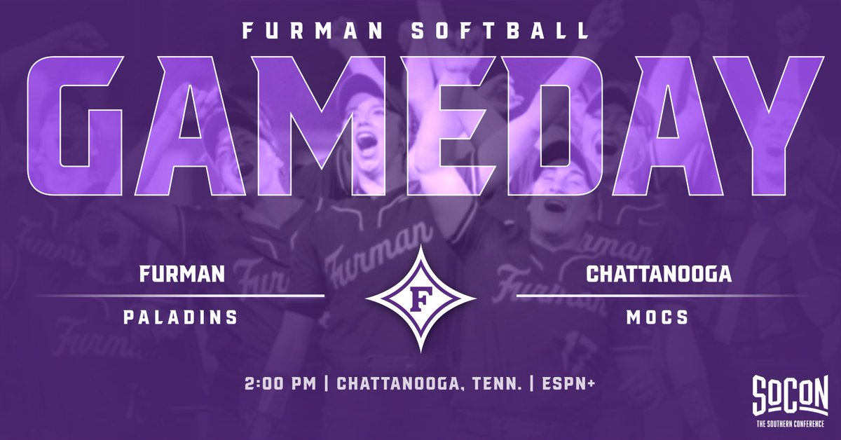 Sunday GameDay! 🆚 Chattanooga ⌚️2:00 p.m. 📍Chattanooga, Tenn. 📺 ESPN+ 📊FurmanPaladins.com