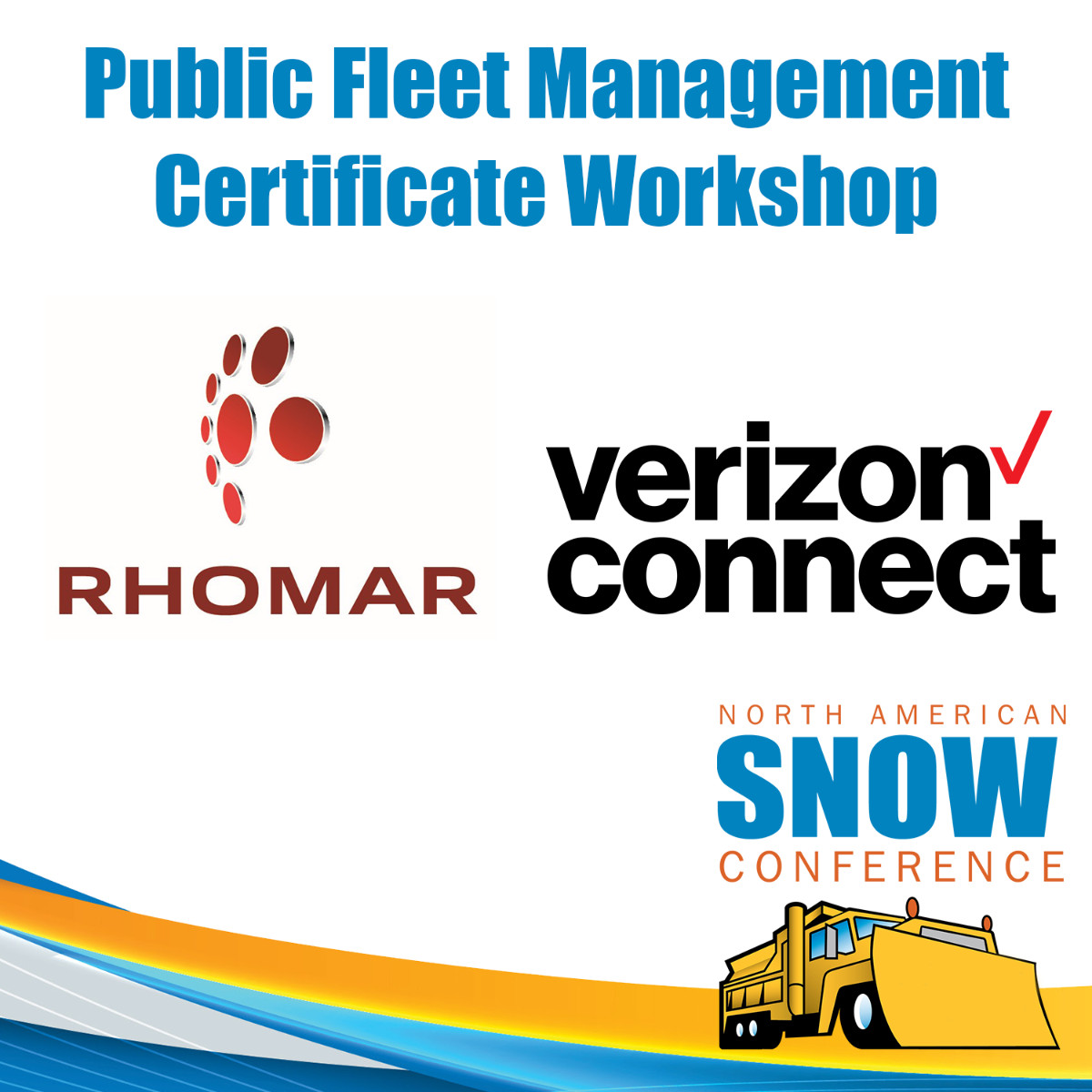 #sponsored | The Public Fleet Management Workshop is brought to you by our pals at @rhomarind (booth #905) and @verizonconnect (booth #924).