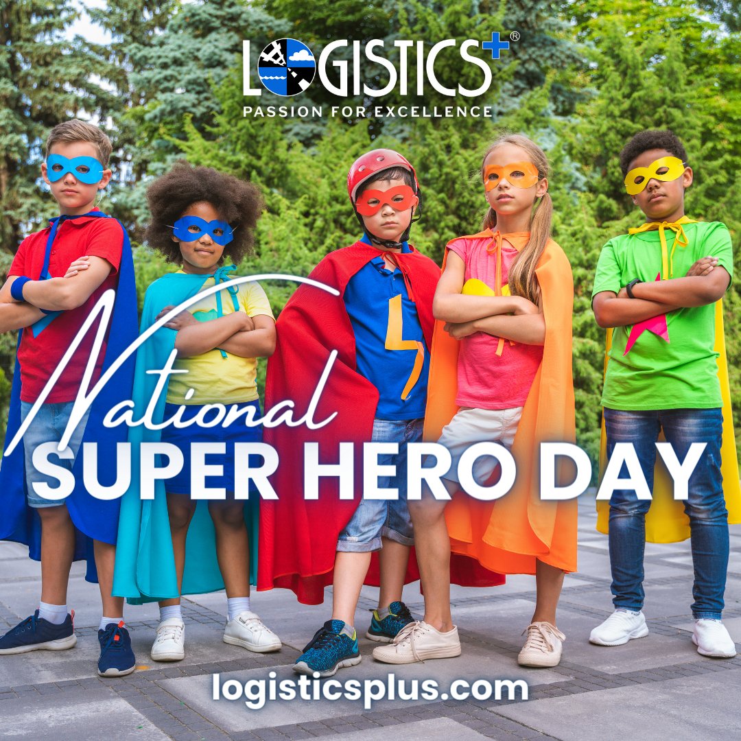 It's National Superhero Day! Today, let's celebrate the heroes among us - whether they wear capes or not. Who's your superhero? Share your stories and let's spread some super-powered positivity! #NationalSuperheroDay logisticsplus.com