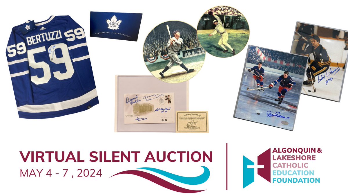 Attention super fans – You'll want to keep score at the upcoming ALCEF Virtual Silent Auction! Items for auction include; Toronto Maple Leafs jersey signed by Tyler Bertuzzi, autographed sports memorabilia, with COA, and photographs of Canada’s most celebrated hockey heroes.