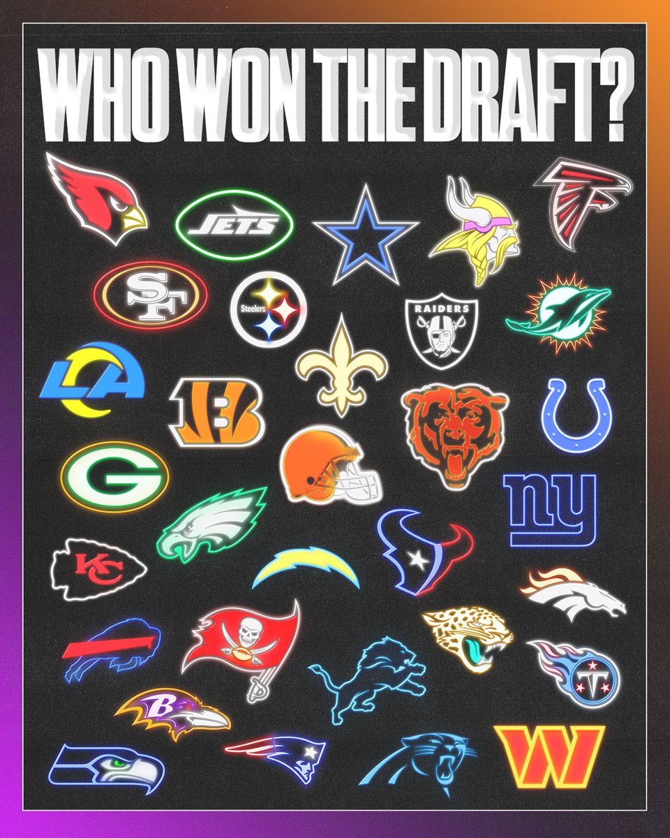 Which team came out on top of the 2024 #NFLDraft?