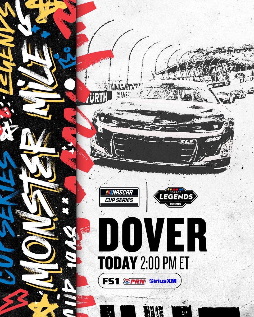 Sunday funday at the @MonsterMile! 😎 TODAY | 2 p.m. ET | FS1