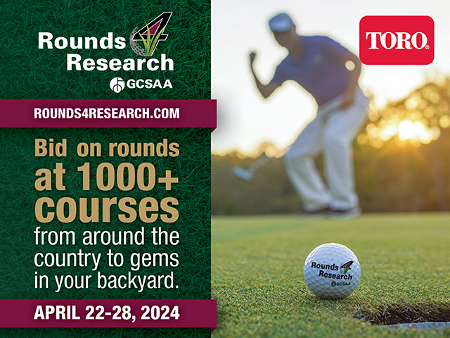 Today is the final day of bidding in Rounds 4 Research! Head to gcsaa.org/foundation/rou… to bid!