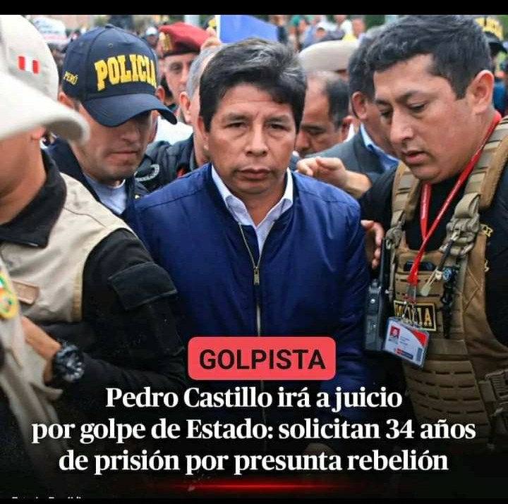 RAZA!! 
Para el #Golpista de poca monta y peon del Senderismo piden 34 años. Pero para alias el #Lagarto @MartinVizcarraC que perpetró un #GolpeMafioso en complicidad con la Prensa y la #MafiaCaviar.
No lo quieren ni investigar y fue el T.C. de la Ledezma que convalidó su #Golpe.