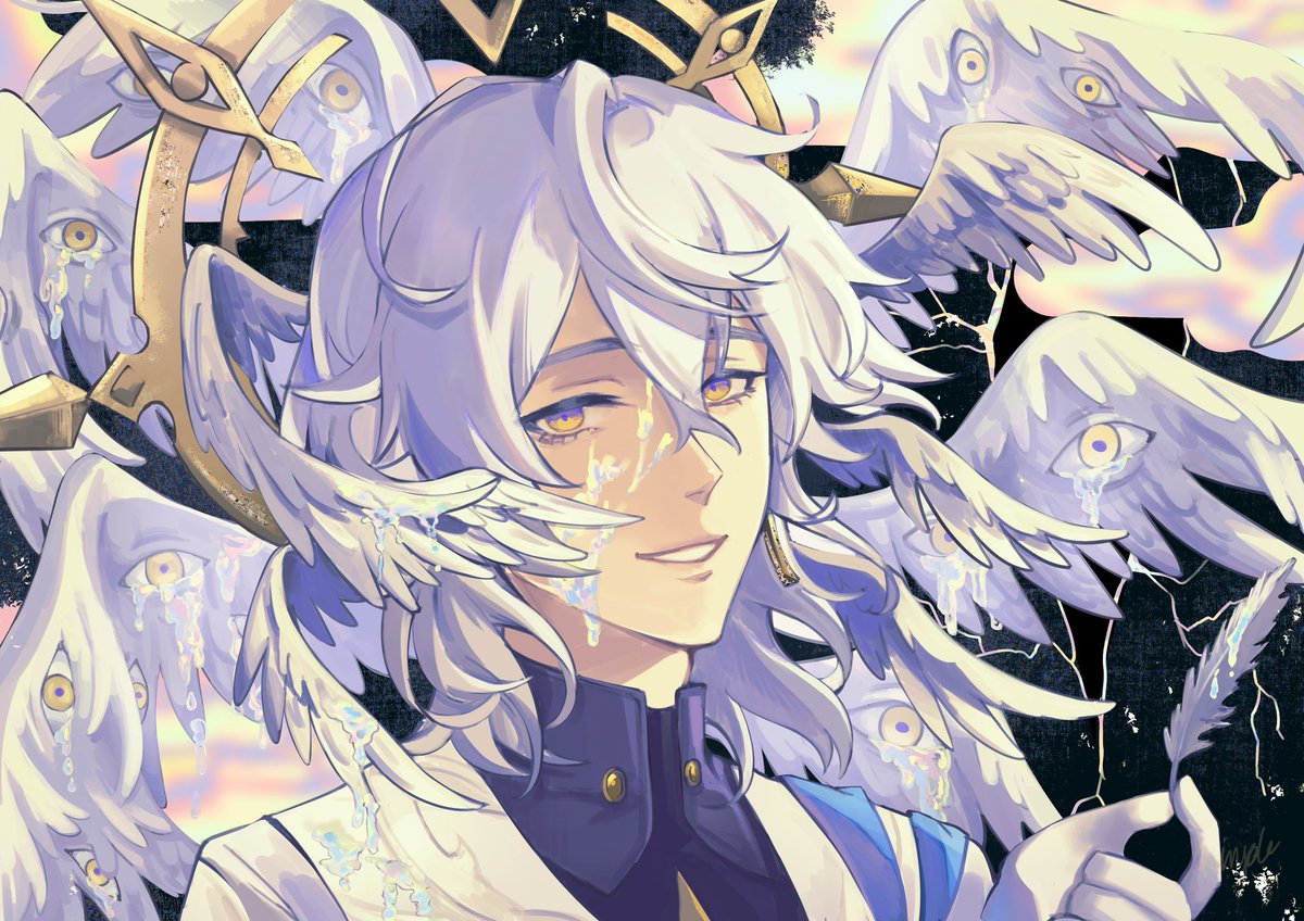 Tw: eyes

psychedelic seraphim🪽 

#SundayHSR #HonkaiStarRail