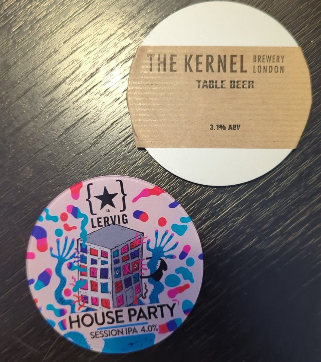 2 new kegs on today!🍻 Perfect for a Sunday session @kernelbrewery @LervigBeer (from Norway!) #kegbeer #barnehurst #micropub