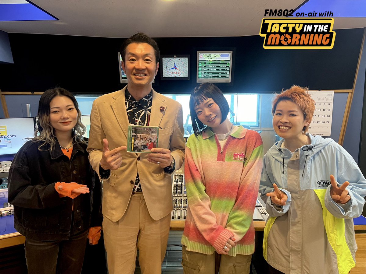 #FM802  #おはたく📻
明日4/29(月) 8時台☀️

／
#SHISHAMO 
(@SHISHAMO_BAND )が登場🎸
＼

4月10日に🆕アルバム
『SHISHAMO 8』  がリリース✨
こちらのアルバムについてたっぷりと🎤

メンバー揃ってのインタビューお楽しみに！👏

聴く📱▶︎radiko.jp/#802