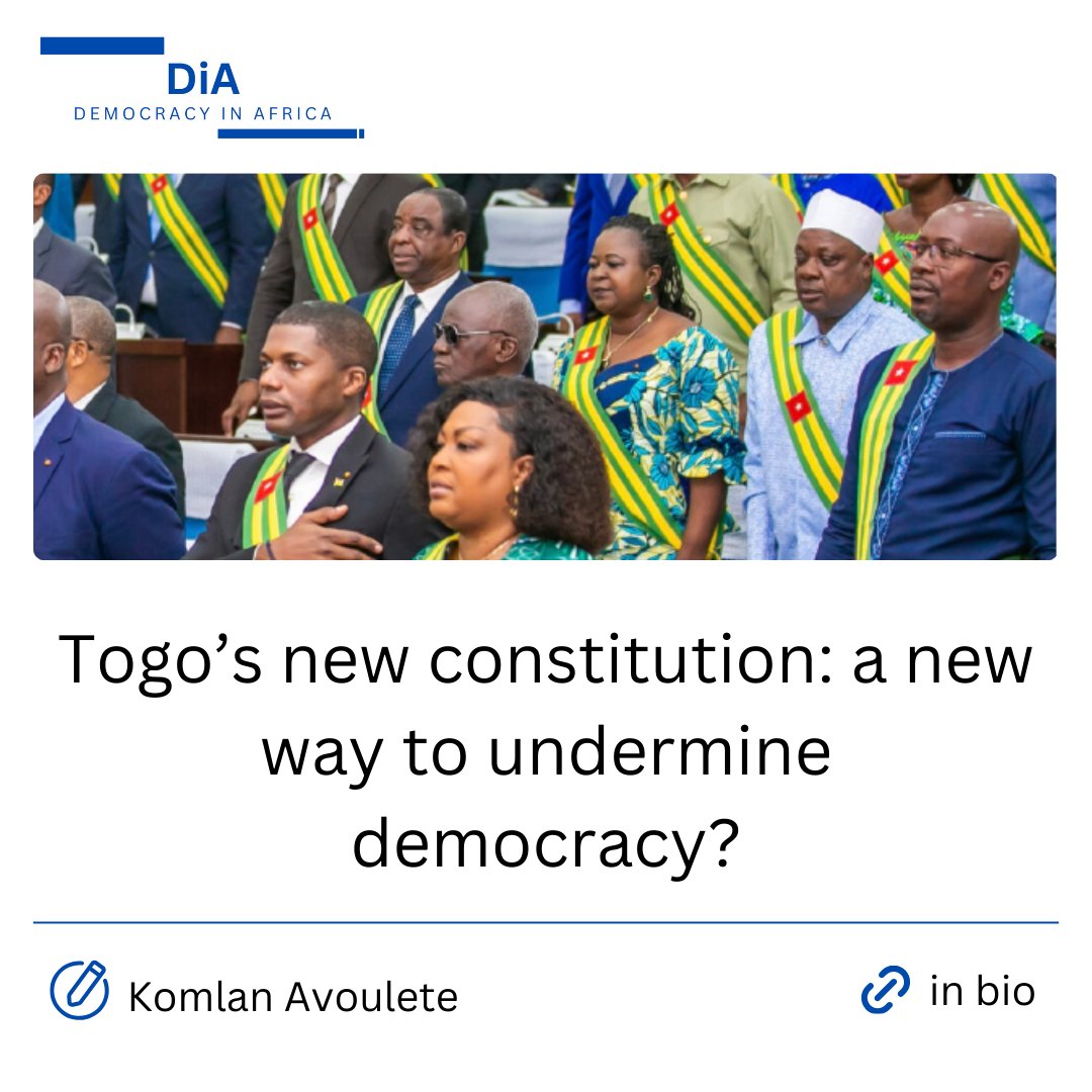 Togo's shift to a parliamentary system sparks controversy, reducing presidential powers. Critics fear manipulation to maintain power. #togo #democracy #constitution t.ly/ybJeH