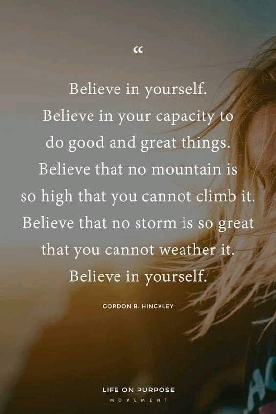 Believe in yourself, because you’re worth it! 💪✨ Your dreams are within reach, so trust in your abilities and take that leap of faith. You’ve got this! Matthew 19:26 #BelieveInYourself #YouCanDoIt #onedecision #SundayFunday