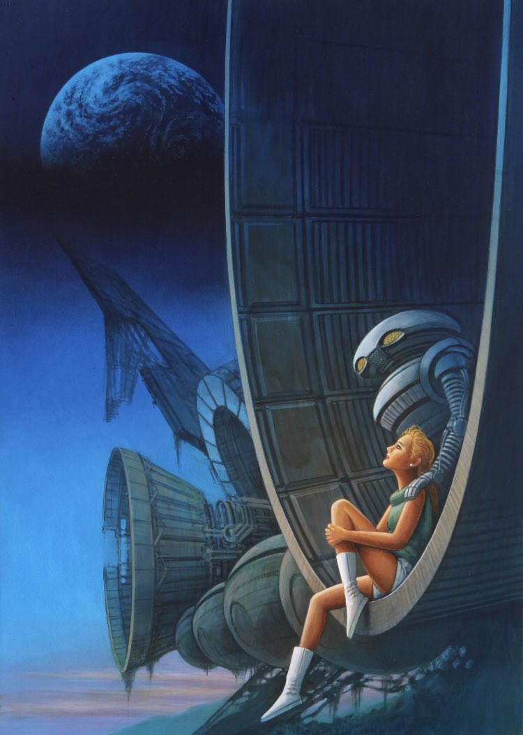 tsuruta_bijinga's tweet image. その通りです💡大学卒業後はSFイラストレーターとして、ハヤカワ文庫さんなどの書籍の表紙絵を手掛けておりました。