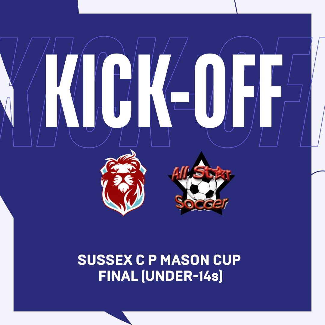 01: And we're off in the Sussex C P Mason Cup Final (Under-14s)! @hastingsufc 0 @AllStarsSussex 0 #CountyCup🏆 #SussexFootball⚽️