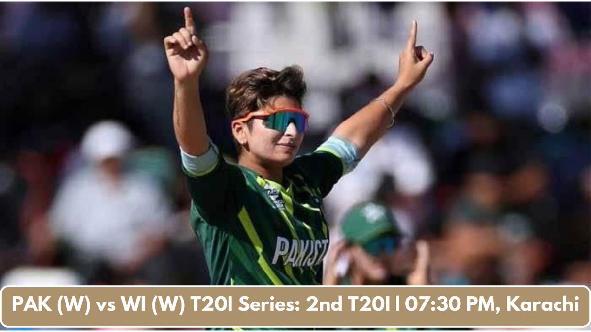 Pakistan Women vs West Indies Women T20I Series: 2nd T20I match 🏏will be played at Karachi on Tonight 7:30 PM. ➡️Toss will be at 7:00 PM🕖 Predict ✍️winner for Today's Match. #PAKvWI #PAKWvWIW #PakistanCricket