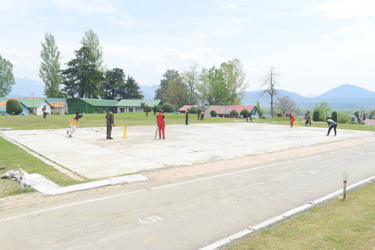 'Let Your Spirit Soar' With an aim to promote #sports & team spirit #IndianArmy organised a #cricket match at Trehgam for youth village teams from remote and far-flung areas of #Kupwara. The players showcased their inherent #talent & sportsmanship. #Kashmir #IPL24