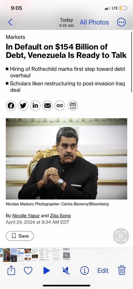 Is #Maduro “ready to talk” about debt restructuring? The first time I heard this news was in 2017. Under the current political, economic, and legal conditions, a comprehensive and fair debt restructuring is not possible. We should focus on the conditions that should change.