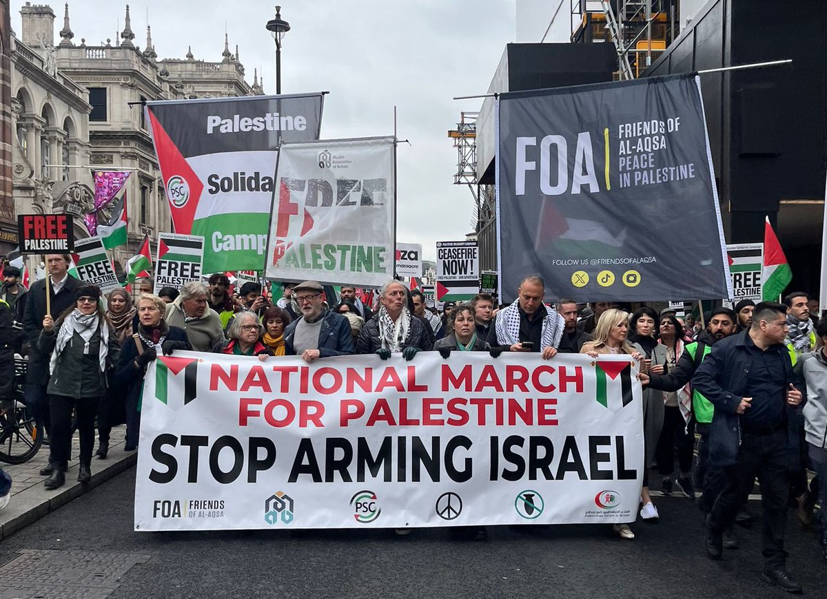 Yesterday marked 30 years since the end of apartheid in South Africa. It ended because ordinary people had the courage to stand up for humanity. Global solidarity was the answer then, and it’s the answer now. We will carry on marching for peace, justice and a free Palestine.