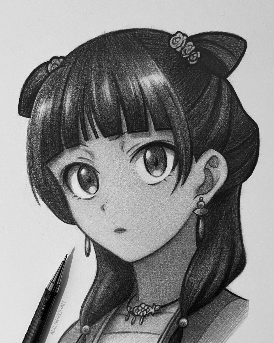 Maomao 💕

#薬屋のひとりごと #theapothecarydiaries #kusuriyanohitorigoto #sketch #traditionaldrawing