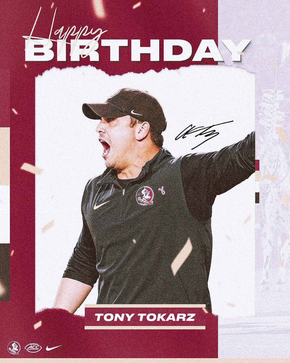 Happy birthday to Darrell and Coach Tokarz! @95productions1 | @Coach_TokarzQB #NoleFamily