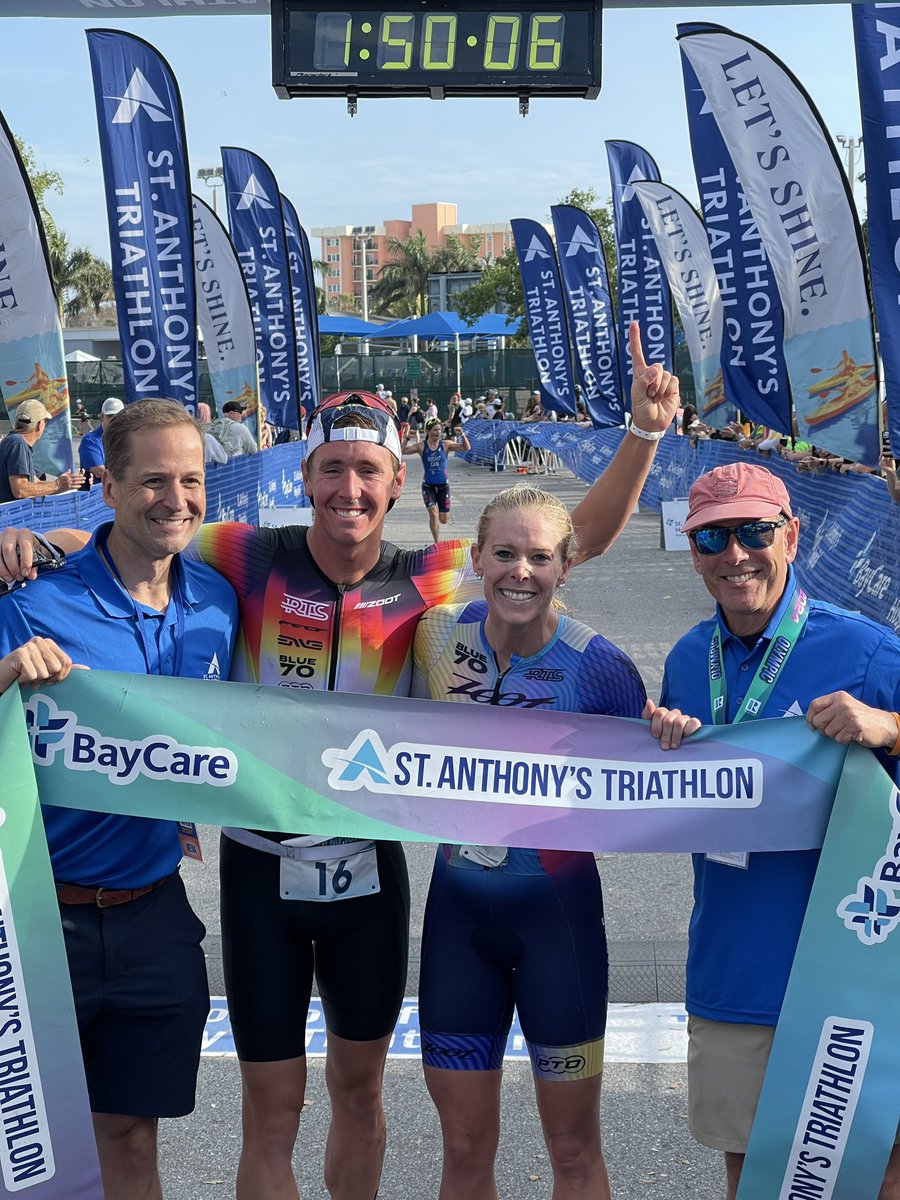 Congratulations to our 2024 St. Anthony’s Triathlon Winners, Marc and Lisa! 🎉